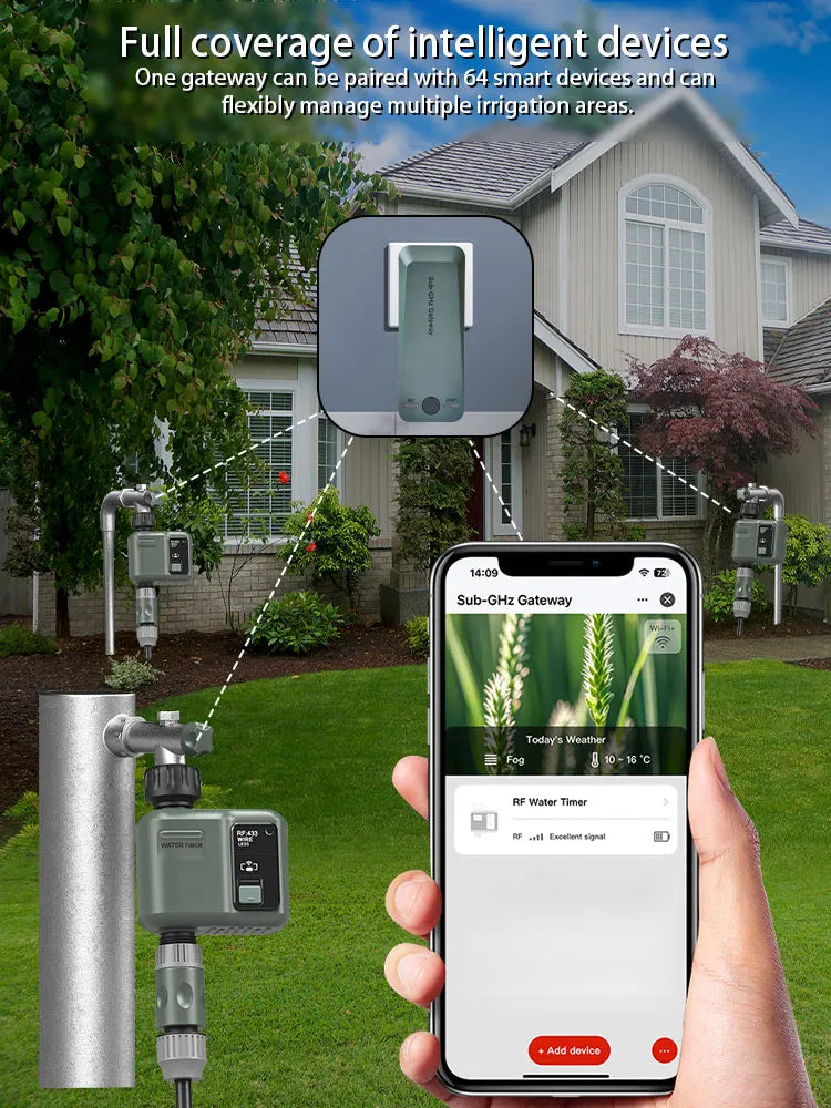 Temporizador de Riego Inteligente WiFi – Control desde tu celular