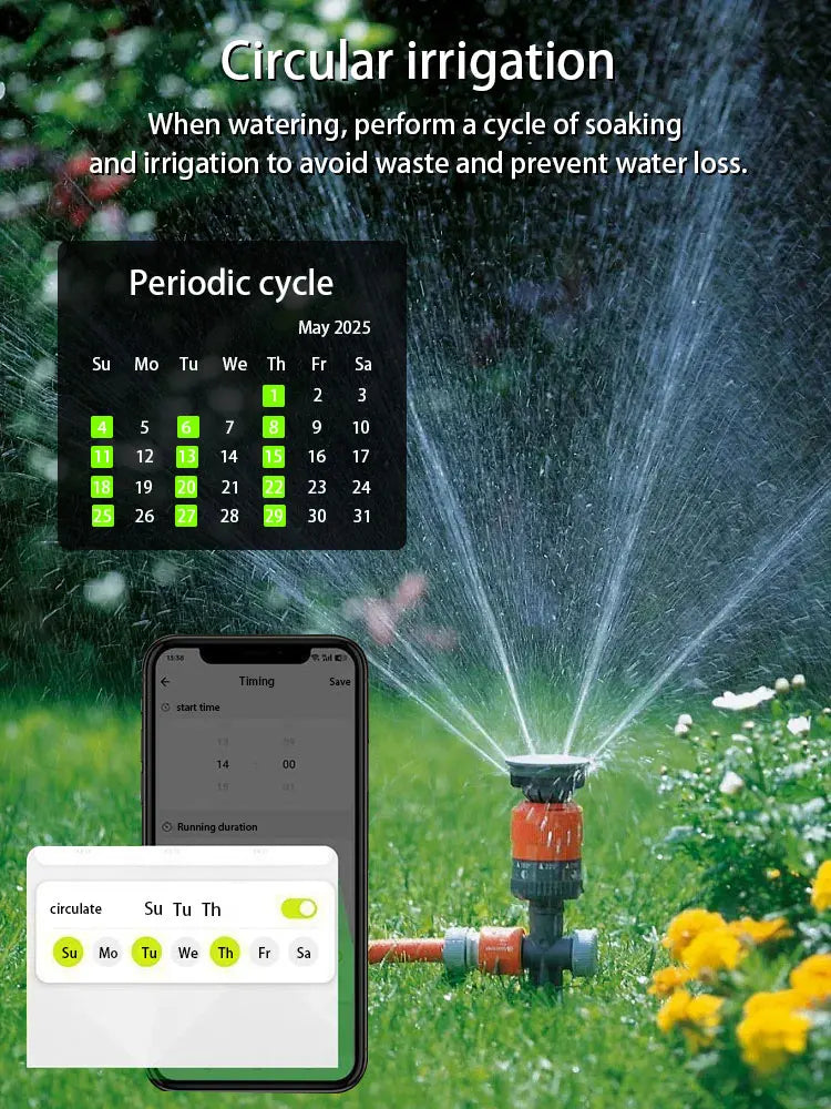 Temporizador de Riego Inteligente WiFi – Control desde tu celular
