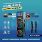 Parlante Karaoke con pantalla 18.5 pulgadas y micrófonos