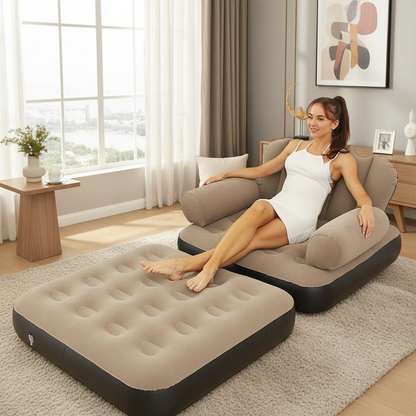 Sofá cama hinchable portátil